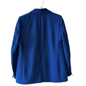 J. Crew Crepe Blazer Jacket Size Haven Blue Career Office Work Academia Preppy